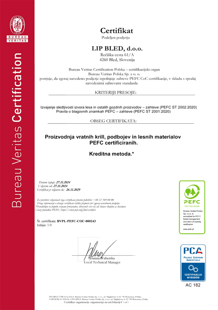 LIP BLED - PEFC