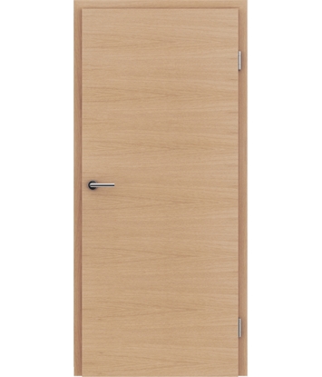 furnirana notranja vrata s kombinirano pokončno in prečno strukturo VIVACEline - F4 hrast evropski mat lužen lakiran